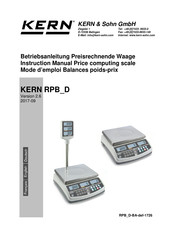 KERN KERN RPB D Instruction Manual