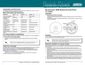 Adtran Bluesocket 2020 Series Quick Start