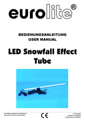 EuroLite LED Snowfall Effect
Tube User Manual