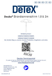 Detex Deuba 106843 Instructions Manual