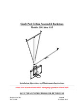 PSS 3106 Installation, Operation And Maintenance Instructions