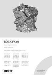 Bock FK40 Series Assembly Instructions Manual