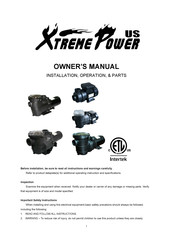 Xtreme Power 72743 Owner's Manual