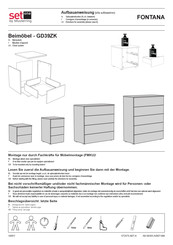 Musterring Set one FONTANA GD39ZK Directions For Assembly