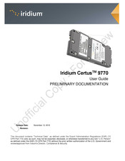 Iridium Certus 9770 User Manual