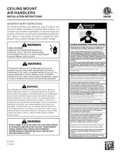 Amana ACNF180 Series Installation Instructions Manual