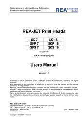 REA JET SKS 16 User Manual