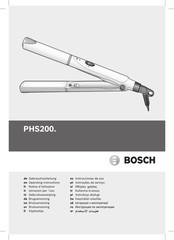 Bosch PHS200 Series Operating Instructions Manual