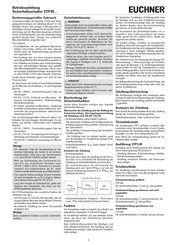 EUCHNER STP-BI-3A-2131A024SR11 Operating Instructions Manual