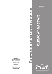 CIAT CLIMACIAT MAST'AIR Installation, Operation, Commissioning, Maintenance