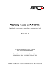 FMS CMGZ411 Operating Manual