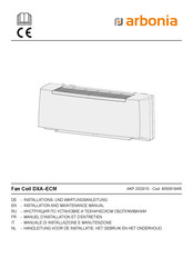 Arbonia DXA-ECM 3 Installation And Maintenance Manual