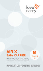 love & carry Air X Instruction Manual