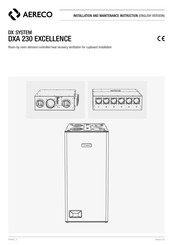 Aereco DXA 230 EXCELLENCE Manuals | ManualsLib