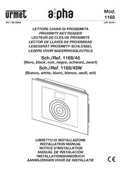 urmet domus alpha 1168/45W Installation Manual
