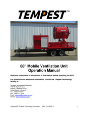Tempest MVU-60 Operation Manual
