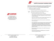 Cannon miniPV-X Installation Manual