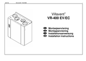 villavent VR-400 EV Installation Instructions Manual