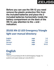 zeuss XN-12 User Manual