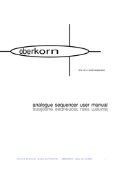 Analogue Solutions oberkorn User Manual