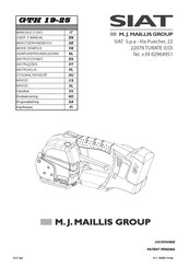 M. J. MAILLIS GROUP SIAT GTH 25 User Manual