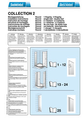 Duscholux COLLECTION 2 Round single-leaf Installation Instructions Manual