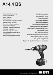 BTI A14,4 BS Original Instructions Manual