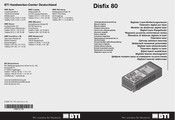 BTI Disfix 80 Original Instructions Manual