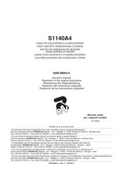 Ravaglioli S1140A4 Translation Of The Original Instructions