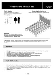 Next OXFORD 381155 Assembly Instructions Manual