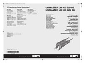 BTI UNIMASTER UM 550 SLM BB Original Instructions Manual