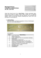 Sport-Thieme 2577106 Assembly Instructions Manual