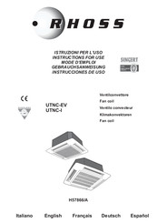 RHOSS UTNC-EV Instructions For Use Manual