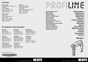 BTI PROFILINE BM 550 E Original Instructions Manual