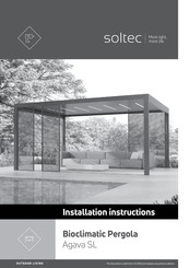 Soltec Bioclimatic Pergola Agava SL Installation Instructions Manual