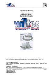 Wiltec 61327 Operation Manual
