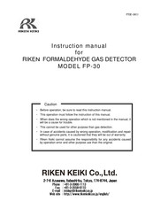 Riken Keiki FP-30 Instruction Manual