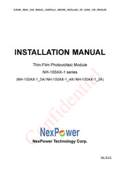 NexPower NH-100AX-1 Series Installation Manual