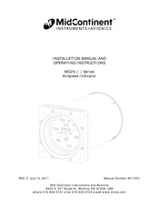 Midcontinent MD25 Series Installation Manual And Operating Instructions