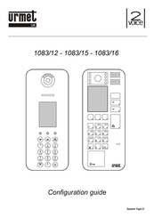 urmet domus 1083/16 Configuration Manual