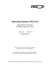 FMS CMGZ 622 Operating Manual