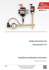 Bühler technologies Thermotronik TT-77 Installation And Operation Instructions Manual