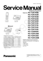 KX-TGF375S Panasonic KX-TGFA30M Extra Cordless Phone Handset for KX-TGF343B 