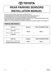 Toyota 08529-00851 Installation Manual
