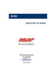 Ness Security Products IS100 Quick Setup Manual