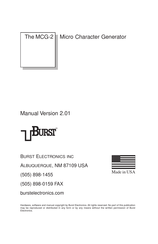 Burst Electronics MCG-2 Manual