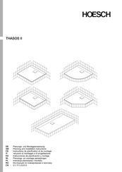 HOESCH THASOS II 6523.010 Planning And Installation Instructions