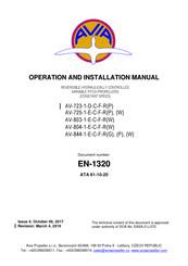 Avia Propeller AV-844-1-E-C-F-RG Operation And Installation Manual