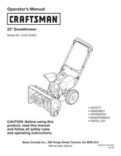 Craftsman C459-52923 Operator's Manual