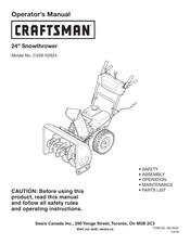 Craftsman C459-52924 Operator's Manual